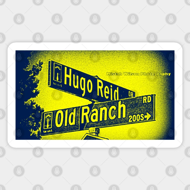 Hugo Reid Drive & Old Ranch Road, Arcadia, CA by MWP Sticker by MistahWilson